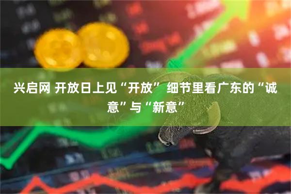 兴启网 开放日上见“开放” 细节里看广东的“诚意”与“新意”