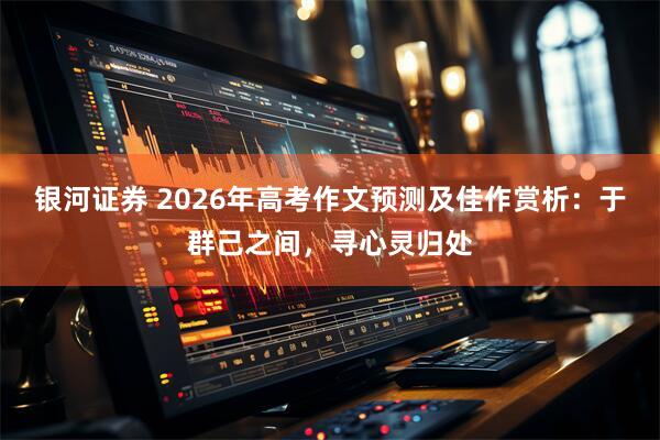银河证券 2026年高考作文预测及佳作赏析：于群己之间，寻心灵归处